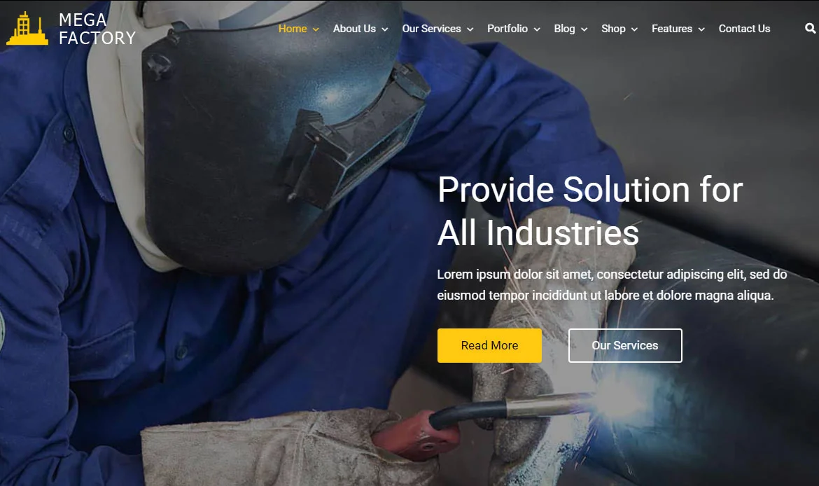 Factory Industrial Theme