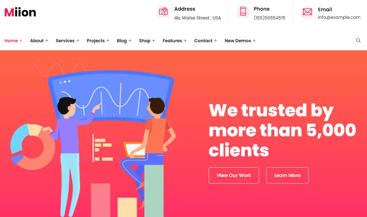 Miion Multipurpose Website Template