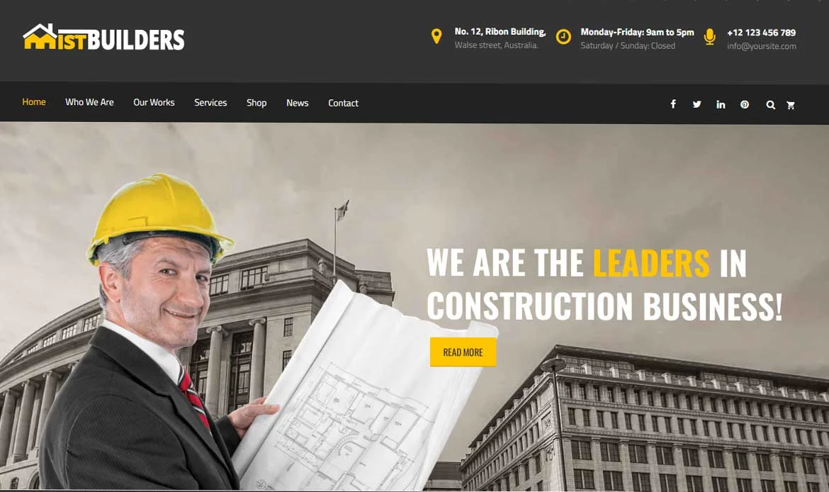Top Interior Website Theme