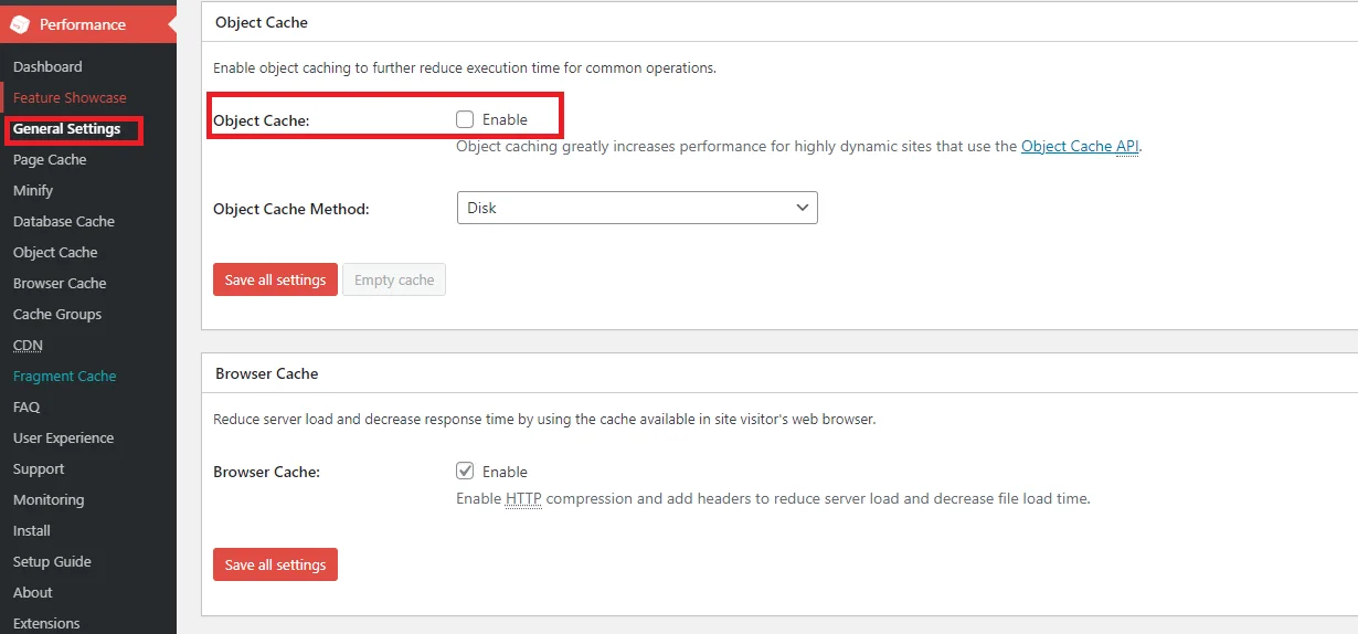 Implement Object Caching