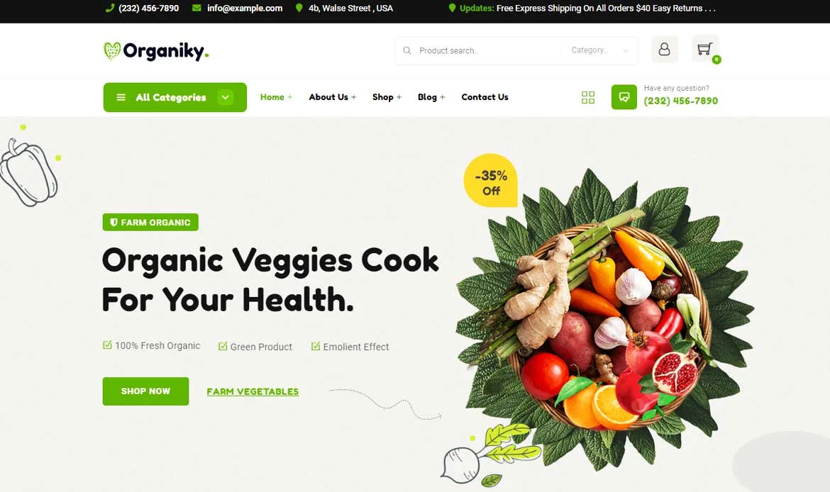 Multilingual eCommerce Website Theme