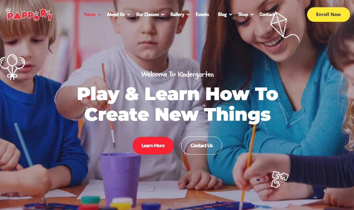 Creative Pappory Theme for Website