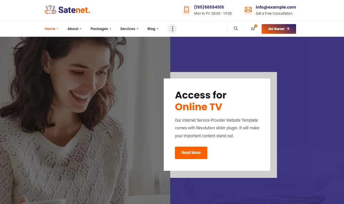 Startup Business WordPress Template