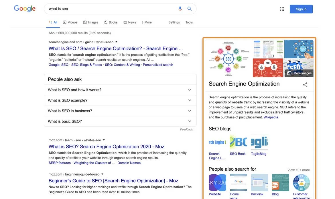 Knowledge Graph Panels
