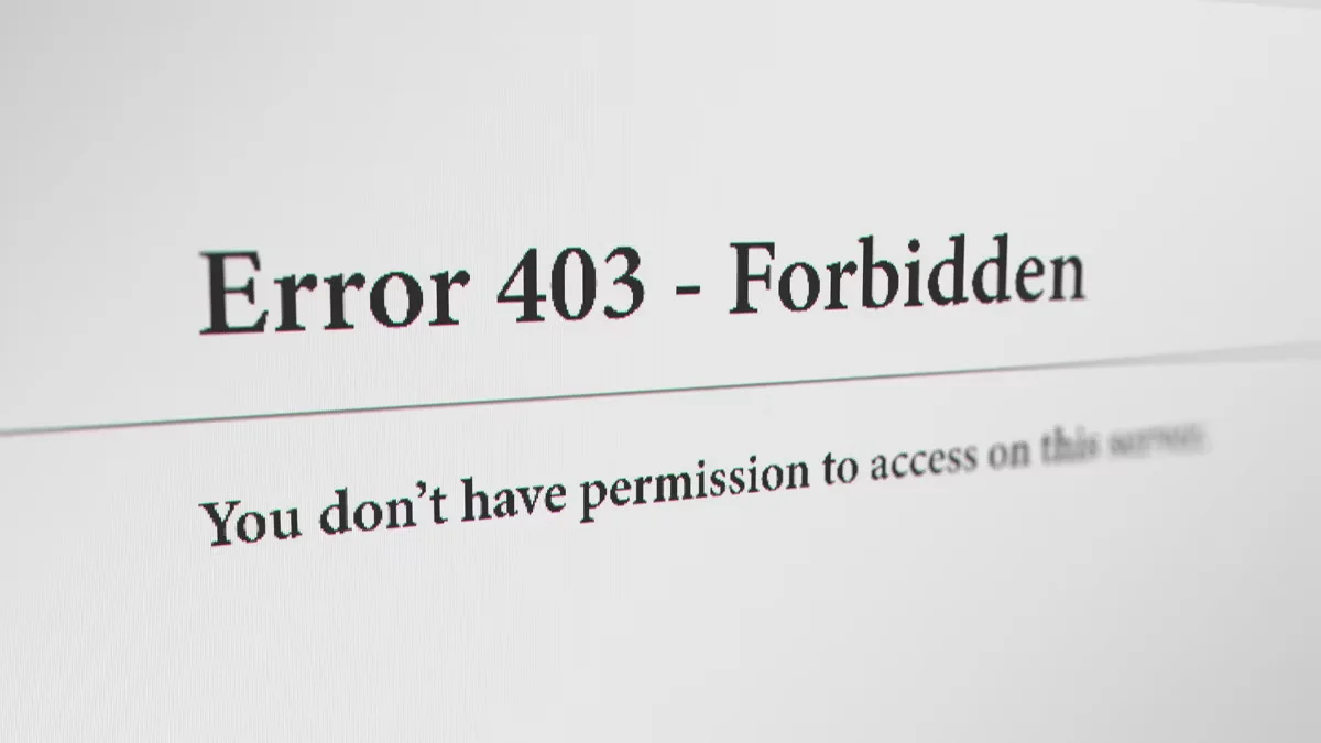 Causes of 403 Forbidden Error