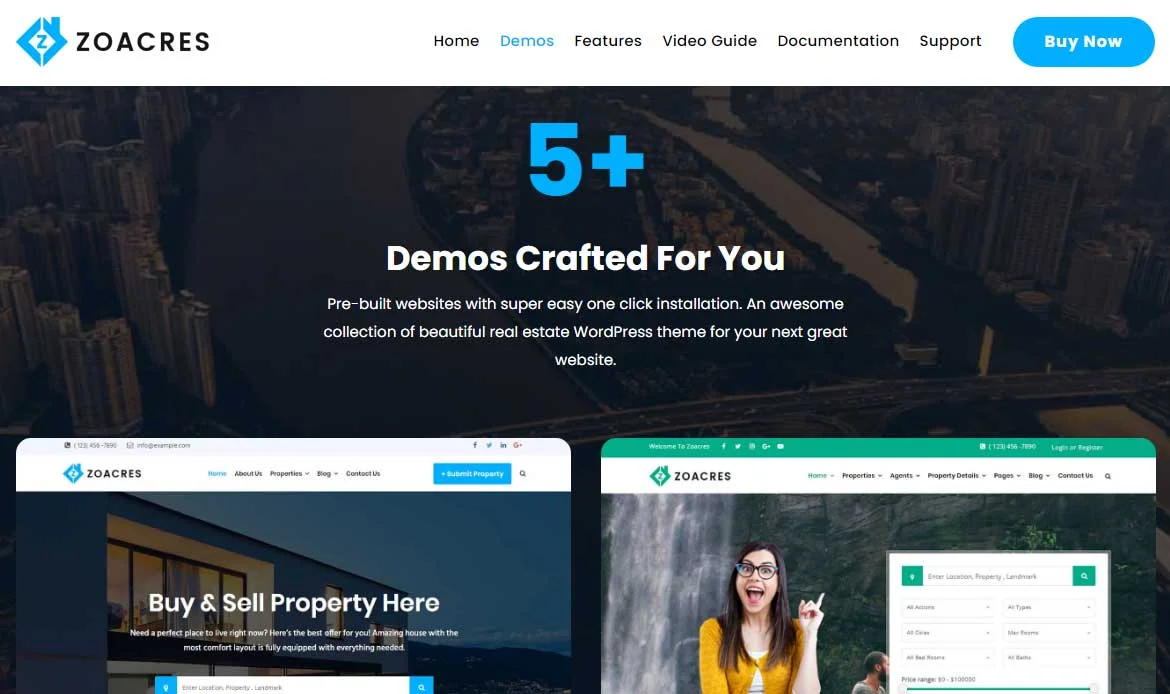 Modern Real Estate Website Template