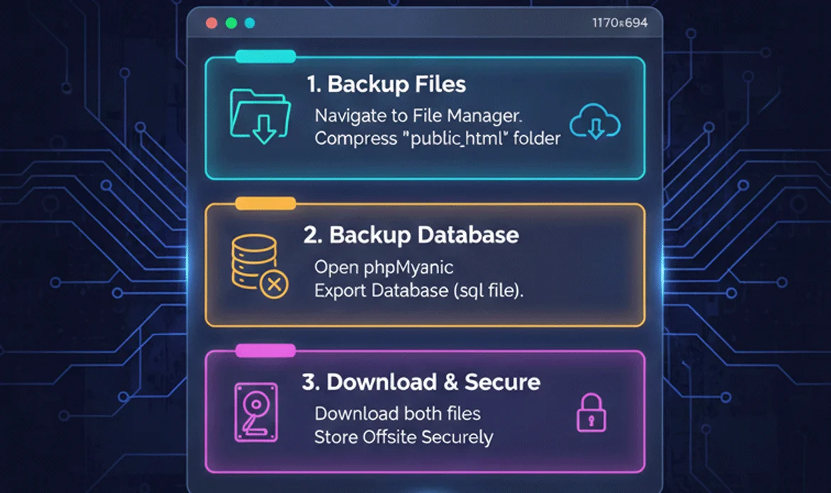 Manual WordPress Backup via Hosting Panel