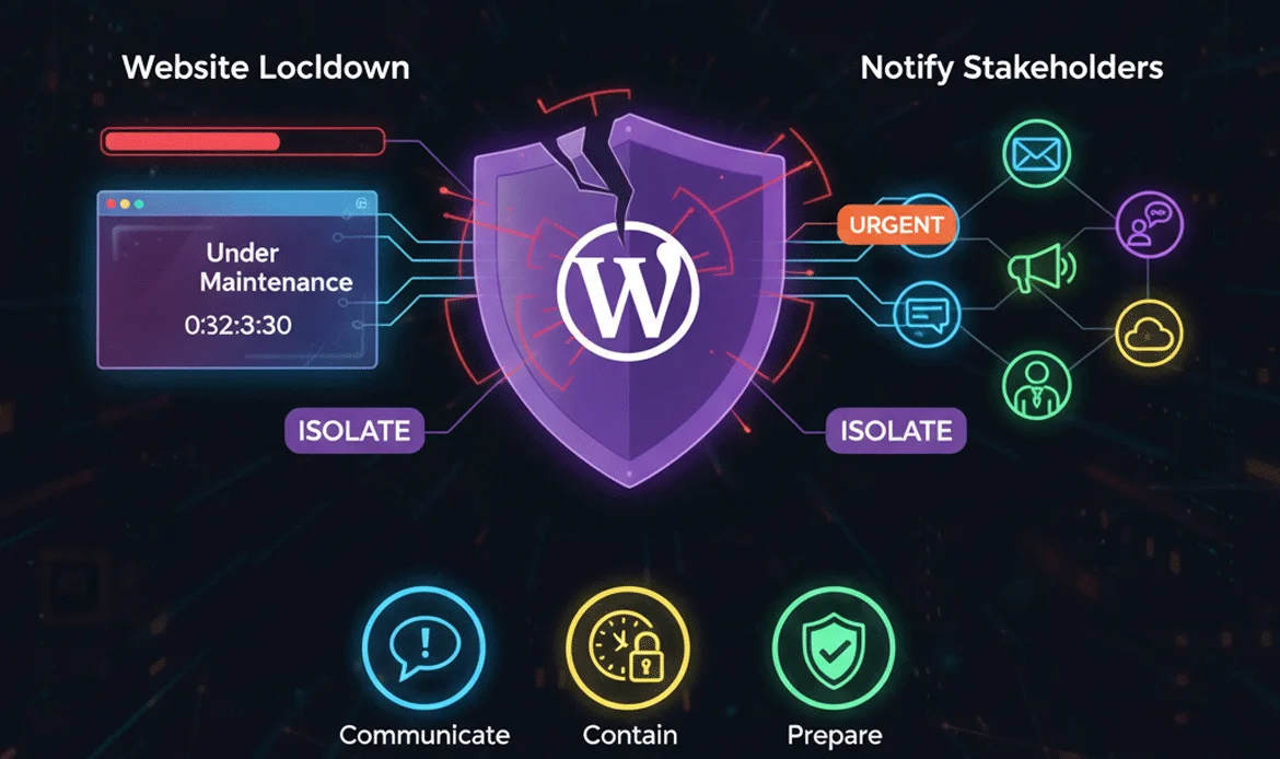 Maintenance Mode & Notify Stakeholders