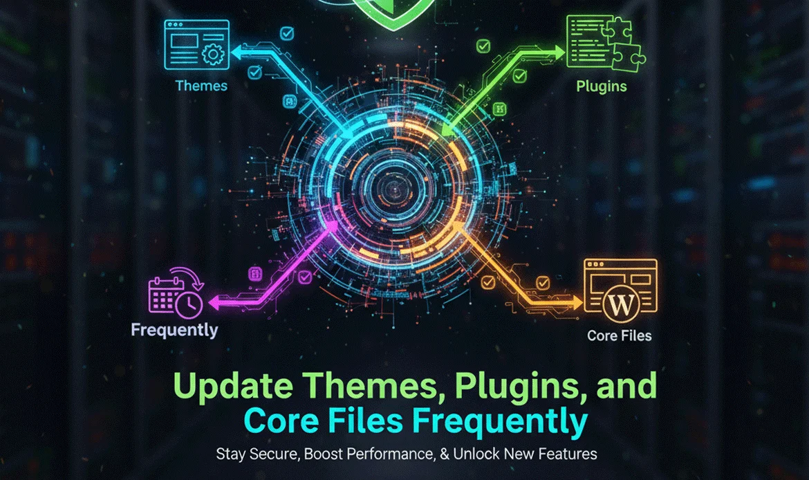 Update Themes, Plugins, and Core Files Frequently