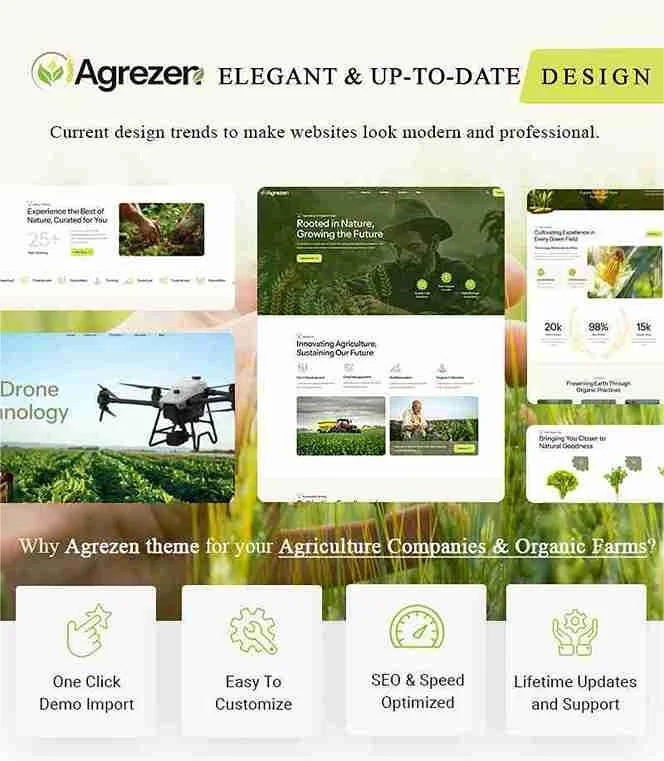 Agriculture & Organic Farm WordPress Theme Demos