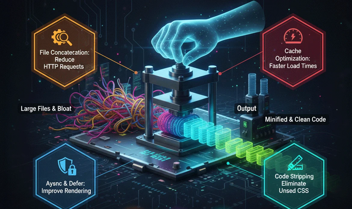 minify css js for elementor optimization