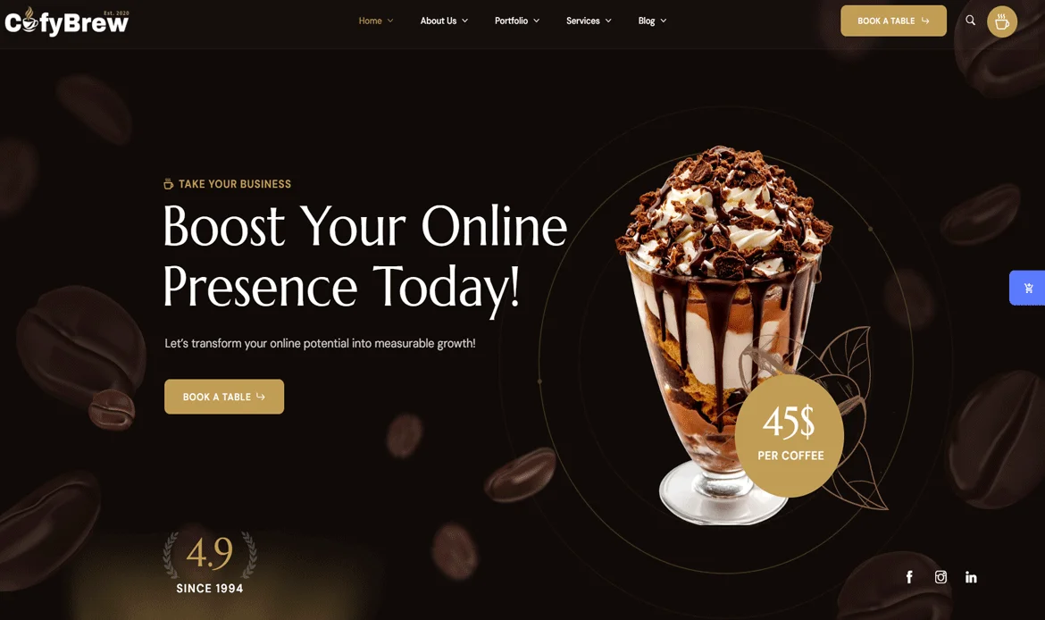 coffee-shop-wordpress-theme