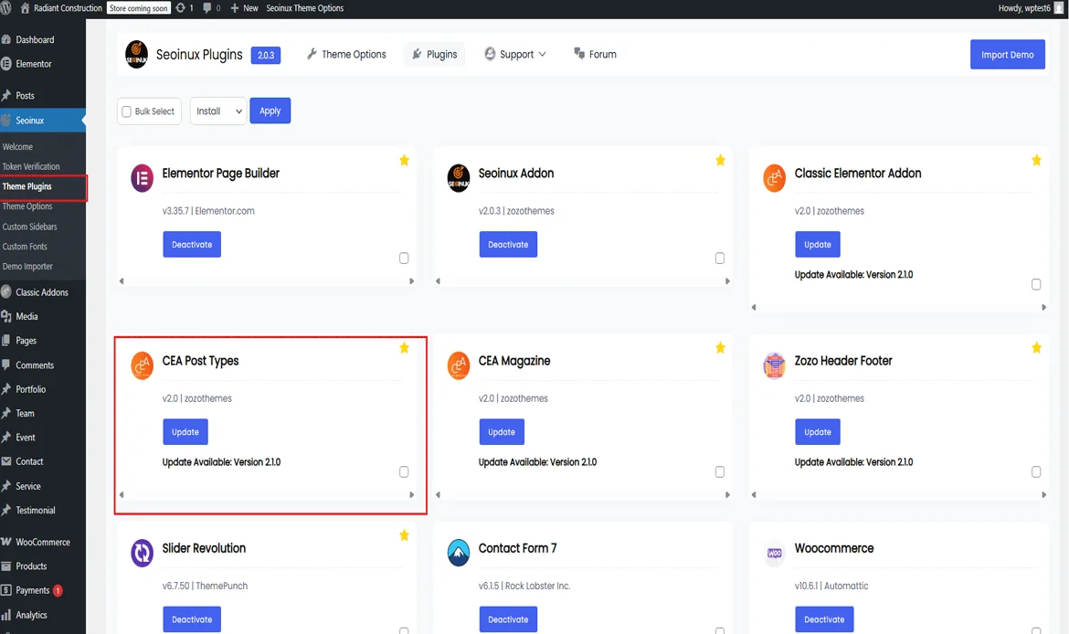 themes plugin