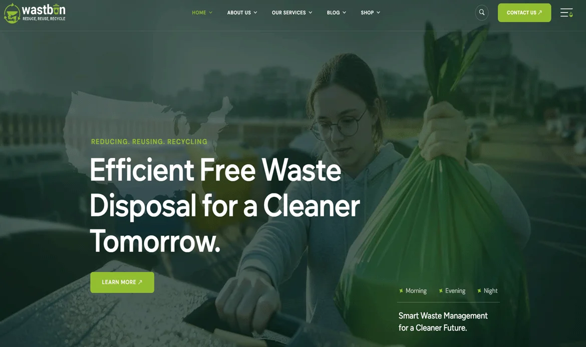 waste-and-disposal-wordpress-theme in affordable WordPress business theme