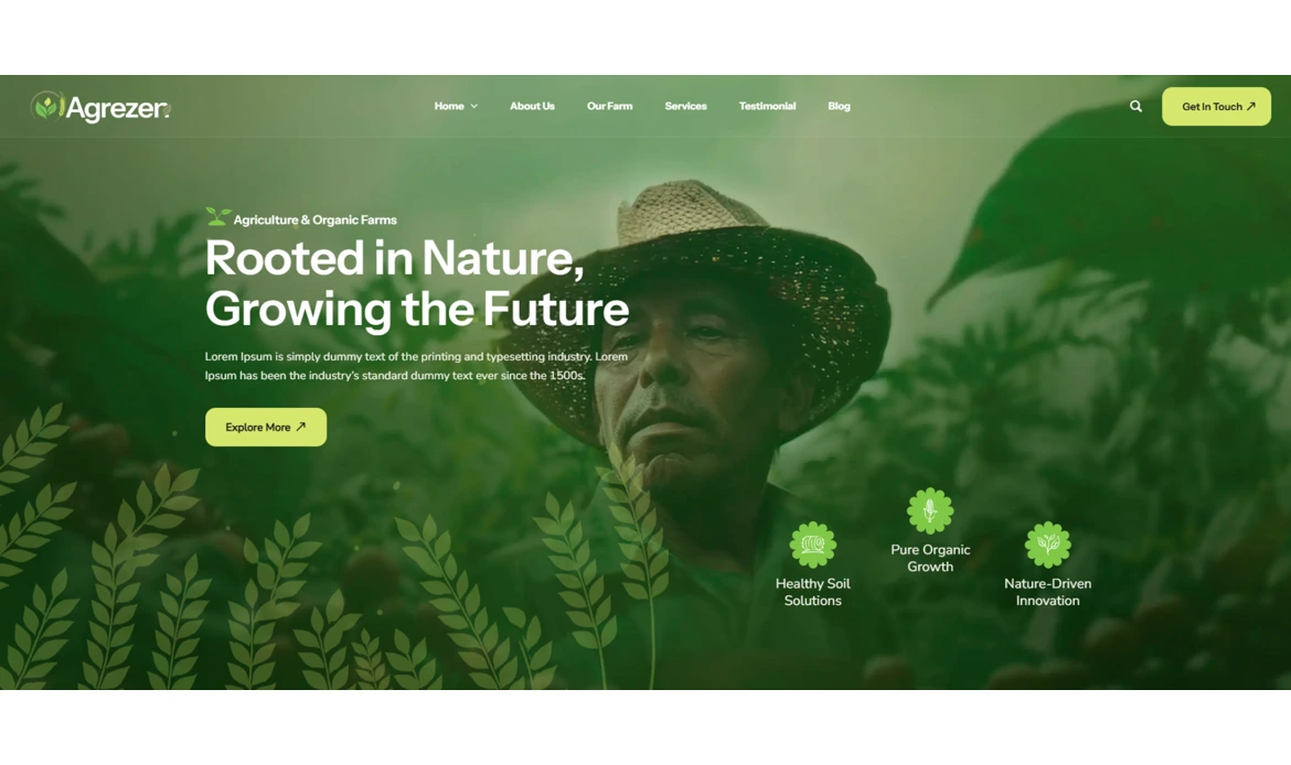 Agriculture WordPress Theme