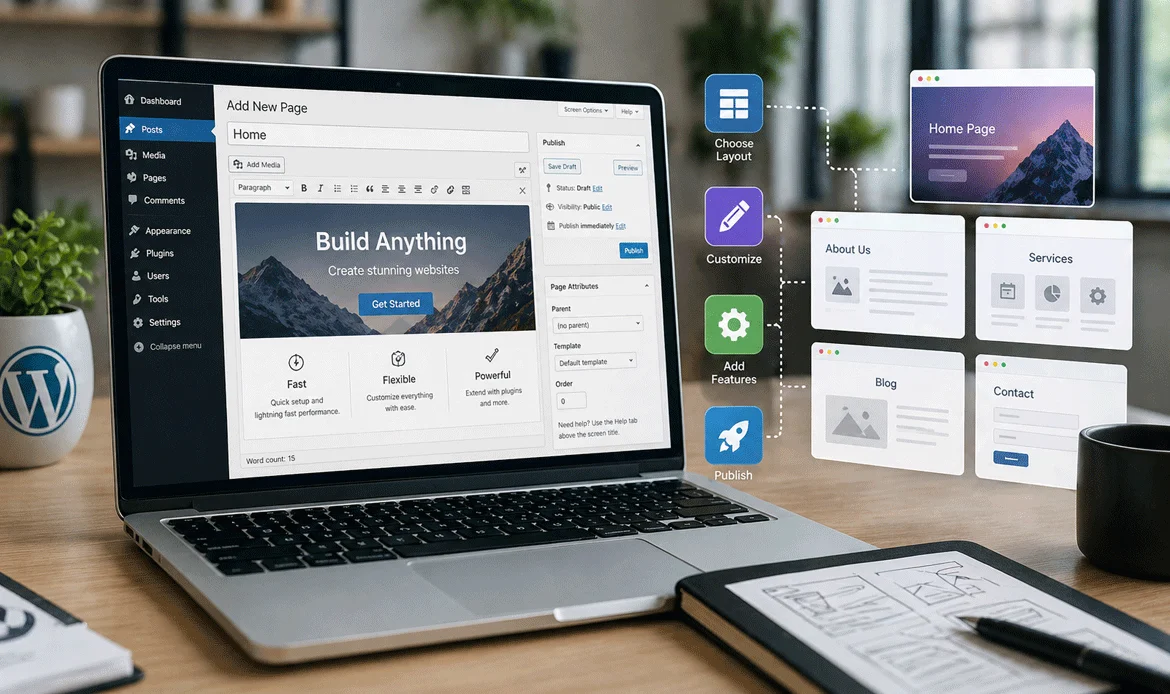 wordpress website building works