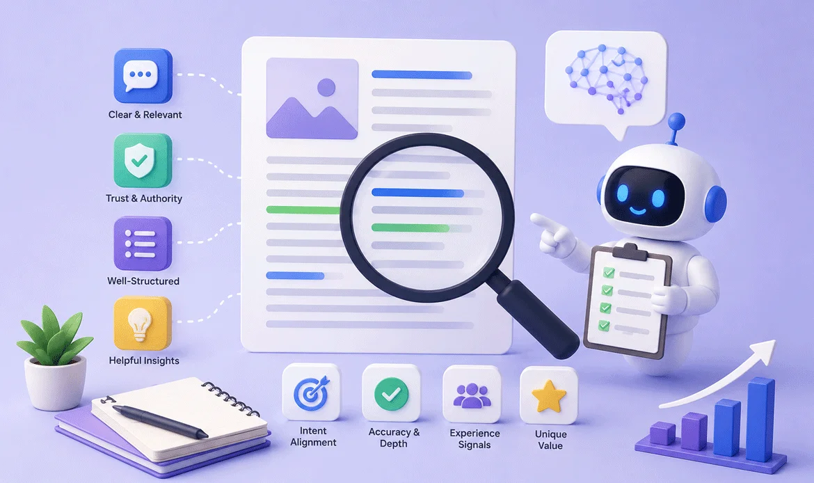 ai content evaluation signals