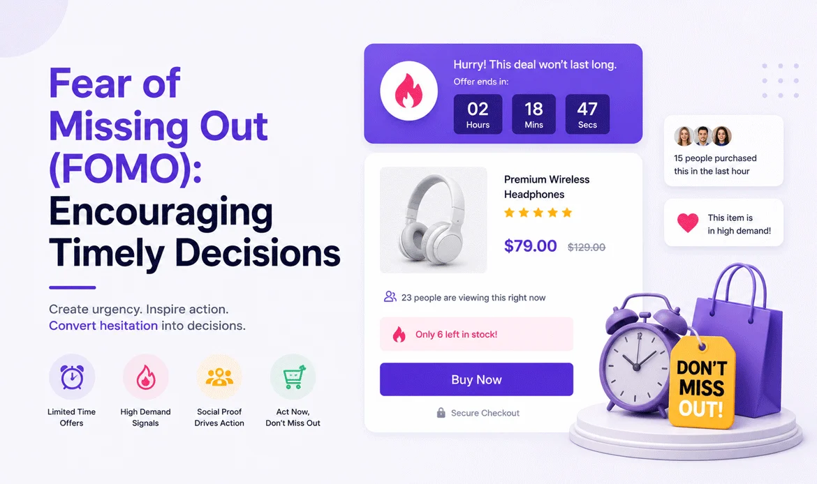 checkout experience fomo