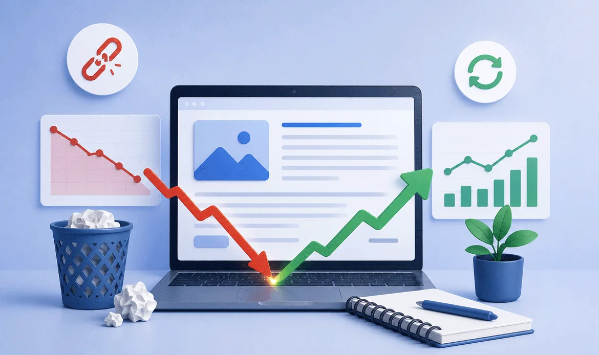 blog traffic recovery