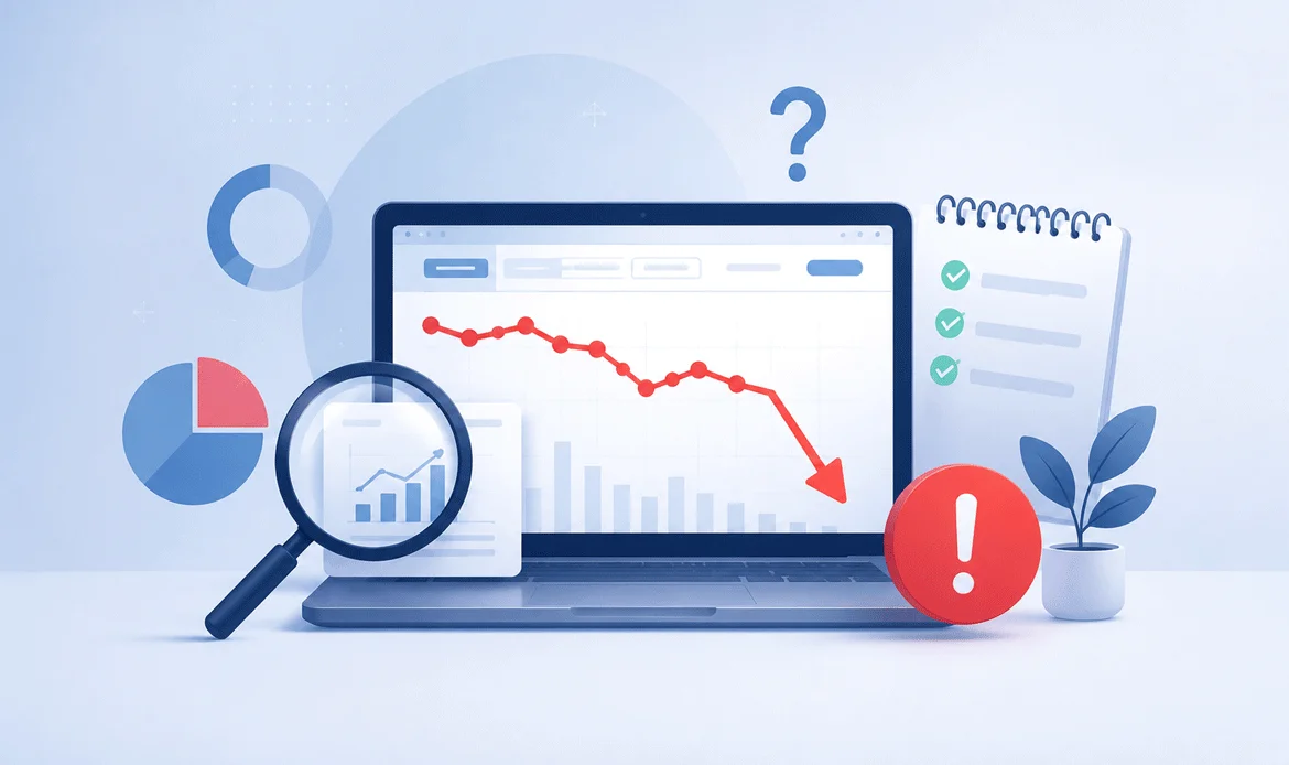 website traffic decline