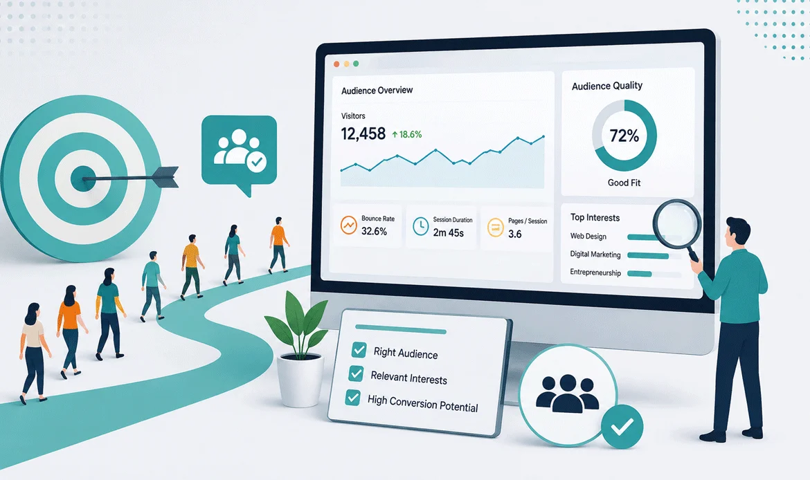 website traffic but no sales right visitors