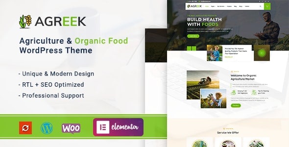 Agreek – Agriculture & Organic Food WordPress Theme
