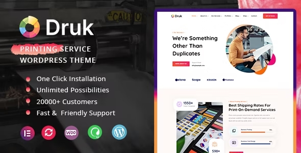 Druk – Printing Service WordPress Theme
