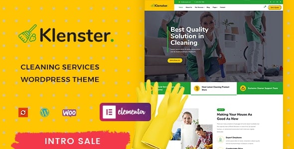 Klenster – Cleaning Services WordPress Theme