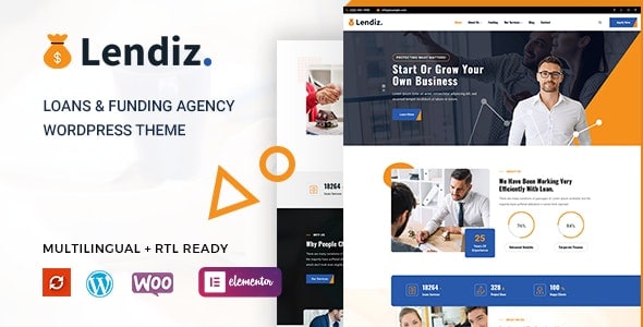 Lendiz – Loans & Funding Agency WordPress Theme