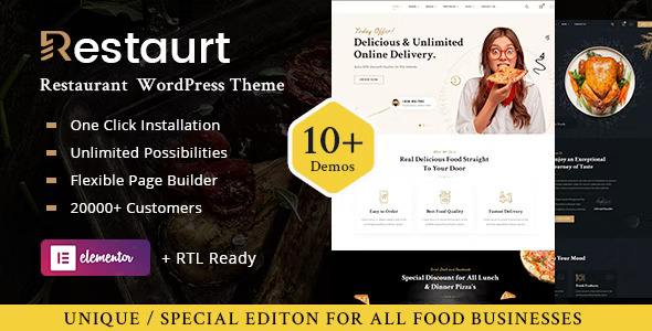 Restaurt – Restaurant WordPress Theme