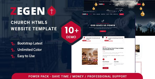 Zegen – Church HTML5 Website Template