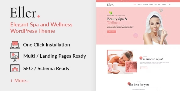 Eller – Elegant Spa & Wellness WordPress Theme