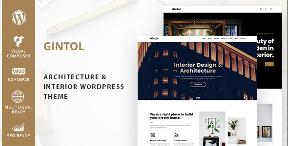 Gintol – Interior And Architecture WordPress Theme
