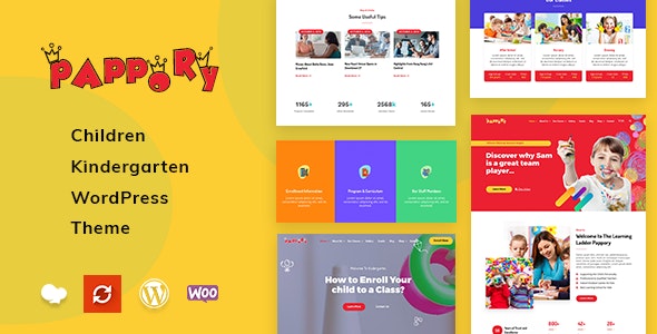 Pappory – Children Kindergarten WordPress Theme