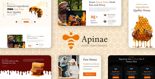 Apinae – Beekeeping and Honey Shop Theme