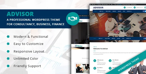 Advisor – Startup Business & Digital Marketing WordPress Theme