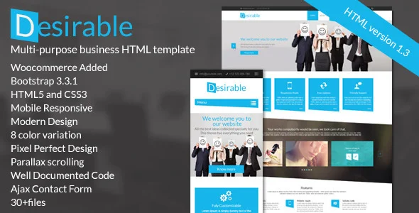 Desirable – The Multipurpose HTML5 Business Template
