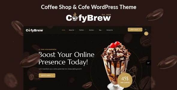 Cofybrew – Coffee Shop & Cafe WordPress Theme