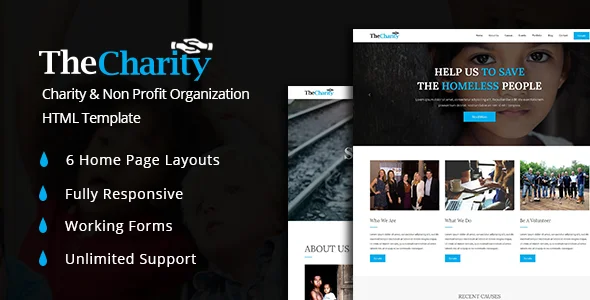 The Charity – Fundraising & Non-Profit Organization HTML5 Template