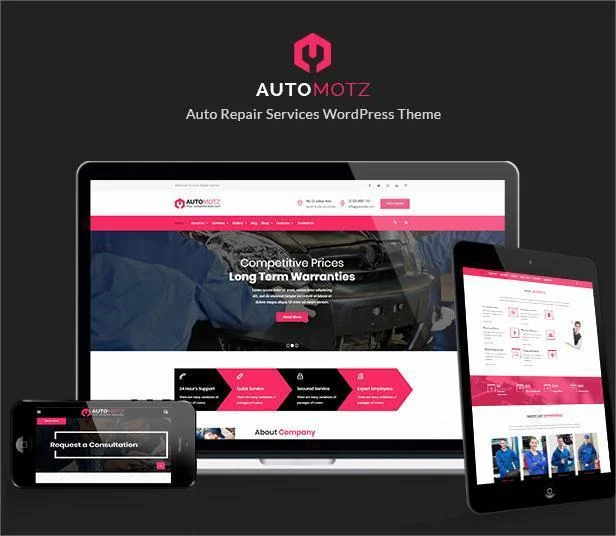 Multiple demo pages for Auto Repair Services WordPress Theme