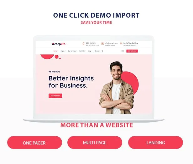 Corpkit - Business Consulting WordPress Theme Demos