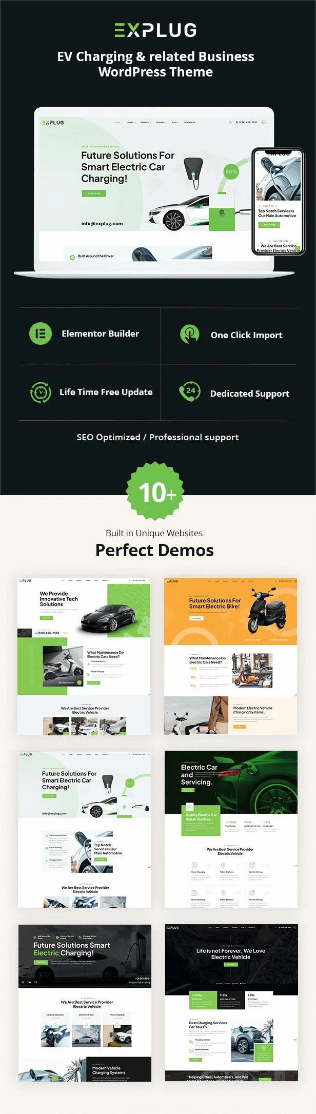 Clean and simple EV WordPress Theme