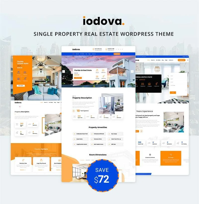 Multiple demo pages for Real Estate WordPress Theme