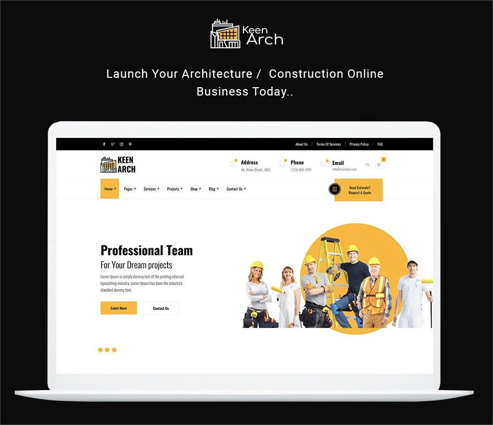 Keenarch – Building & Construction WordPress Theme Demos