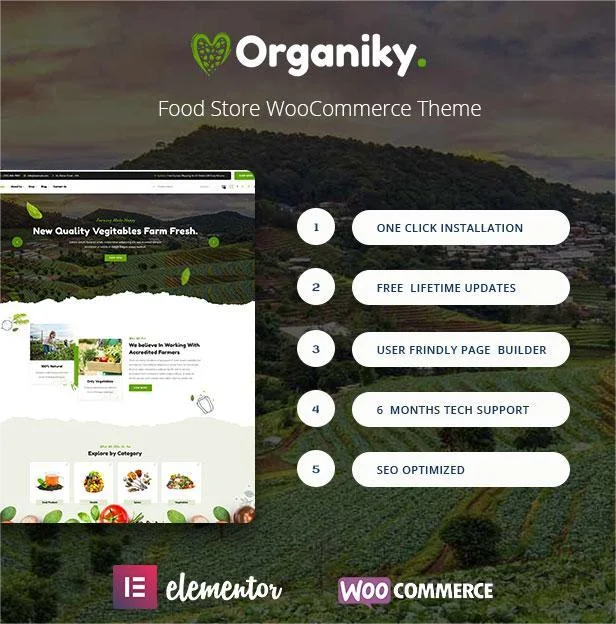 Organiky – Organic Food Store WordPressTheme Demos