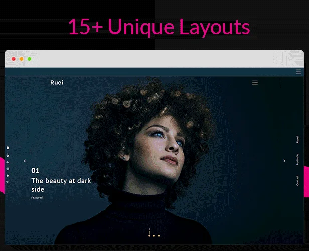 Multiple demo pages for Portfolio WordPress Theme