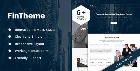 Fintheme – Finance & Consultancy HTML5 Template