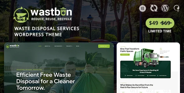 Wastbin – Waste Disposal Services WordPress Theme