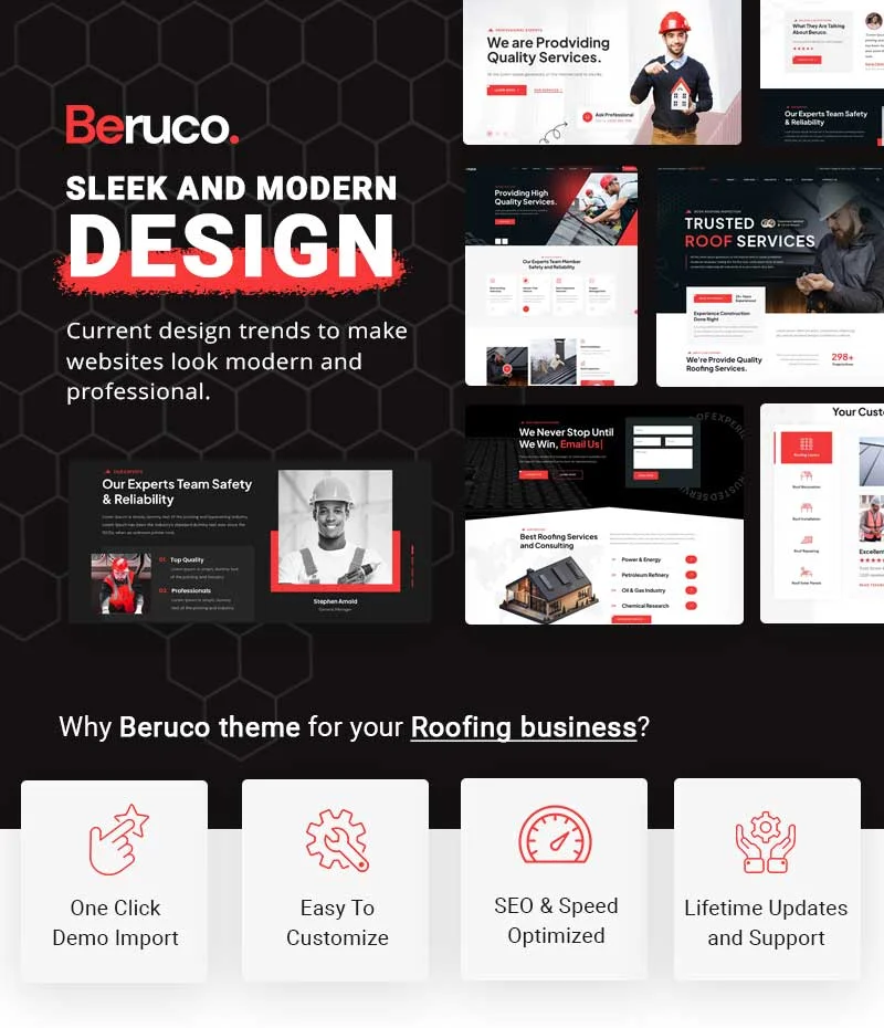 Roofing Services WordPress Theme Demos