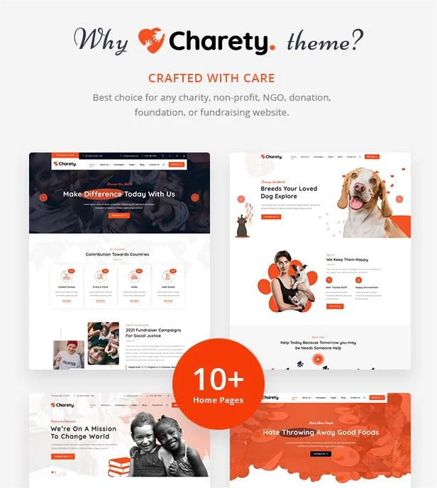 Charity & Donation WordPress Theme Demos
